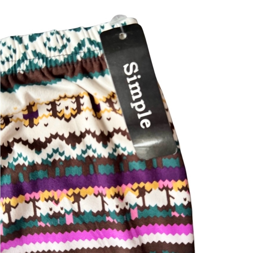 Women’s Colorful Patterned Faire Isle Leggings - Picture 6 of 7
